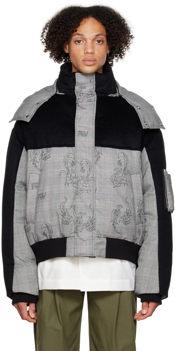 Puffer takki Feng Chen Wang Feng Chen Wang Houndstooth Down Jacket Monivärinen | FUF14JK08