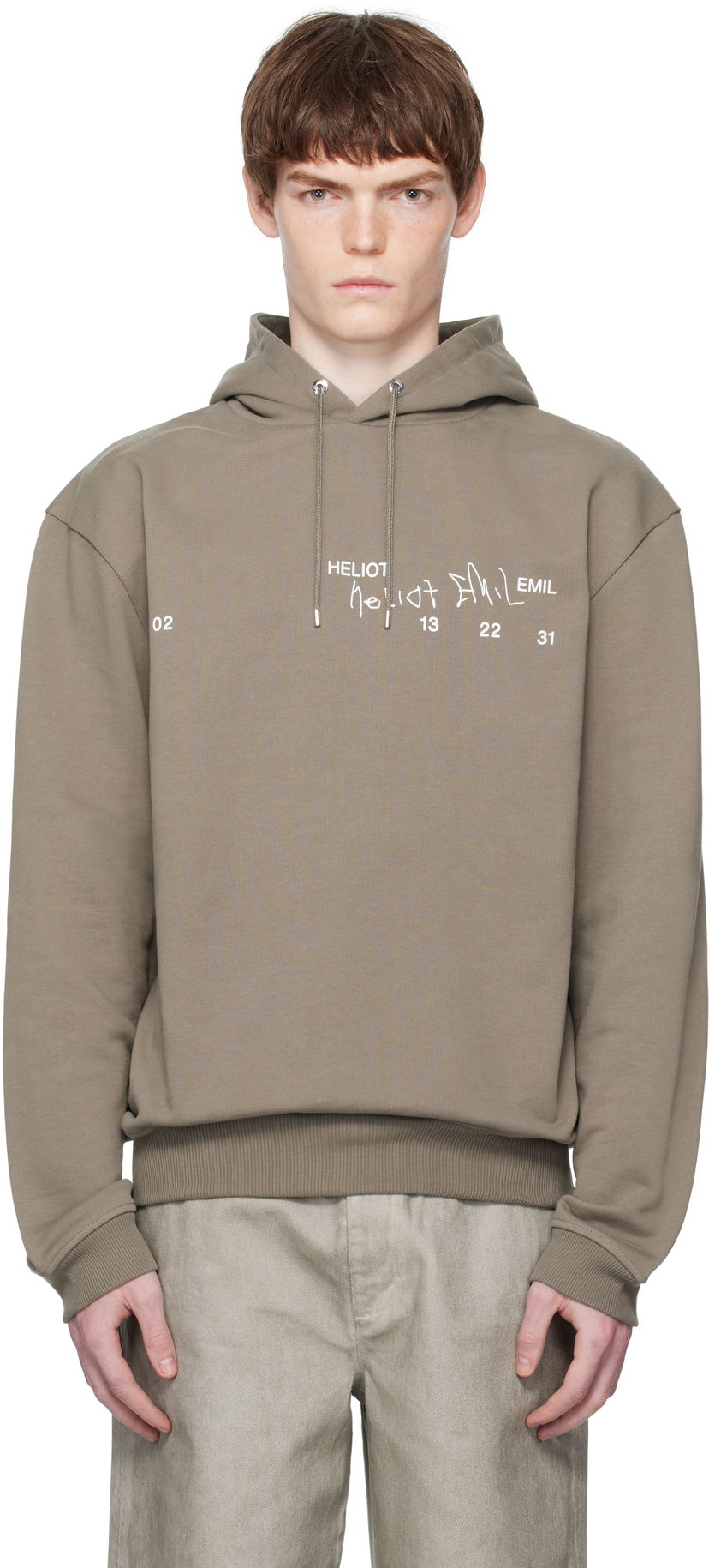 Huppari HELIOT EMIL Heliot Emil Fulgens Hoodie Harmaa | PREAW25_M_08_081_DST19