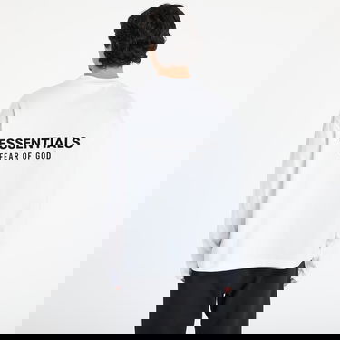 T-paita Fear of God Fear of God Essentials Classic Fit Long Sleeve Tee Valkoinen | 125AS254202F-120, 2