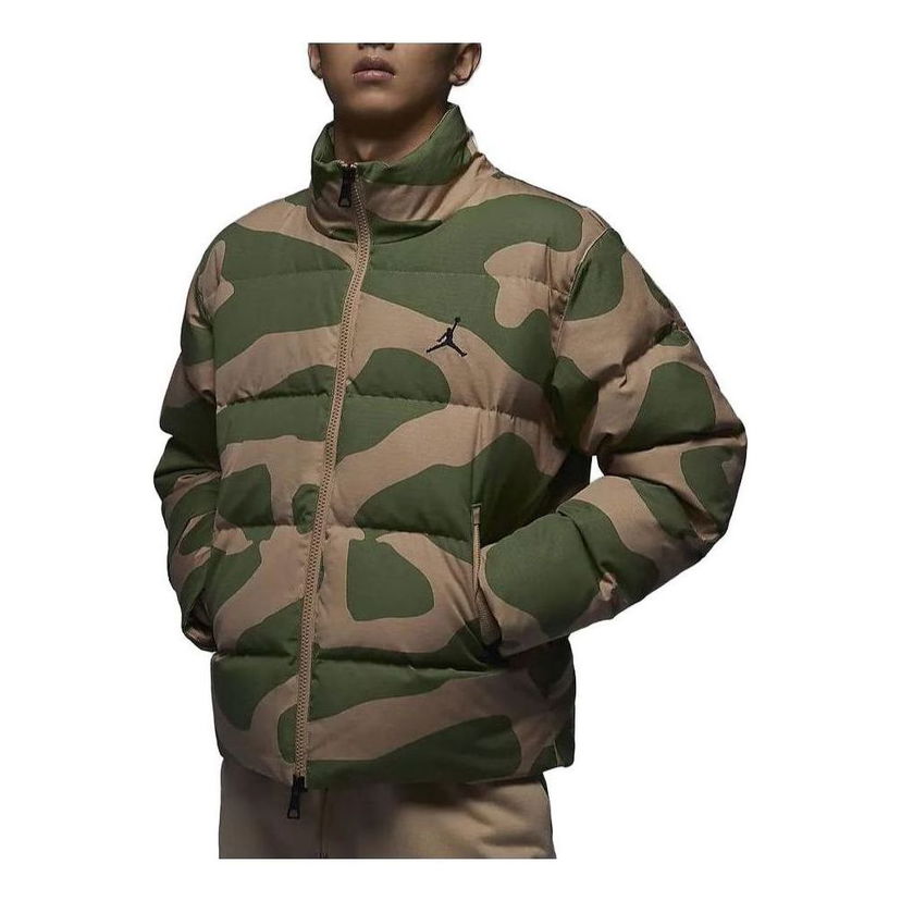 Puffer takki Jordan Flight Heritage Camo Down Jacket Vihreä | FB6989-200