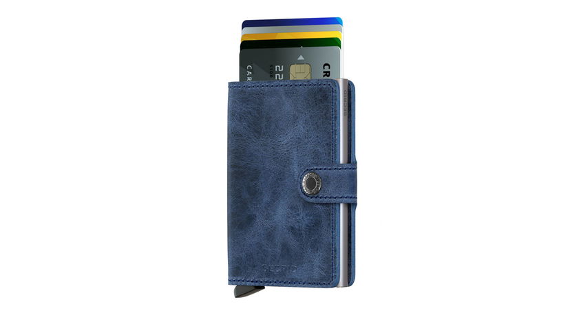 Lompakko Secrid Secrid Miniwallet Vintage Blue Tummansininen | MV-Blue