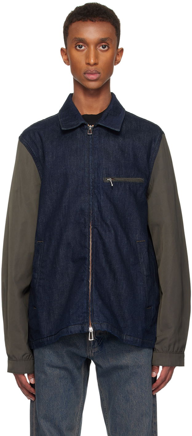 Takki Paul Smith PS Paul Smith Zip Denim Jacket Sininen | M2R-051ZM-N22081-R