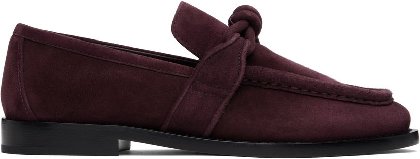 Kengänhoito Bottega Veneta Bottega Veneta Astaire Suede Loafers Burgundia | 796696 V3XR0