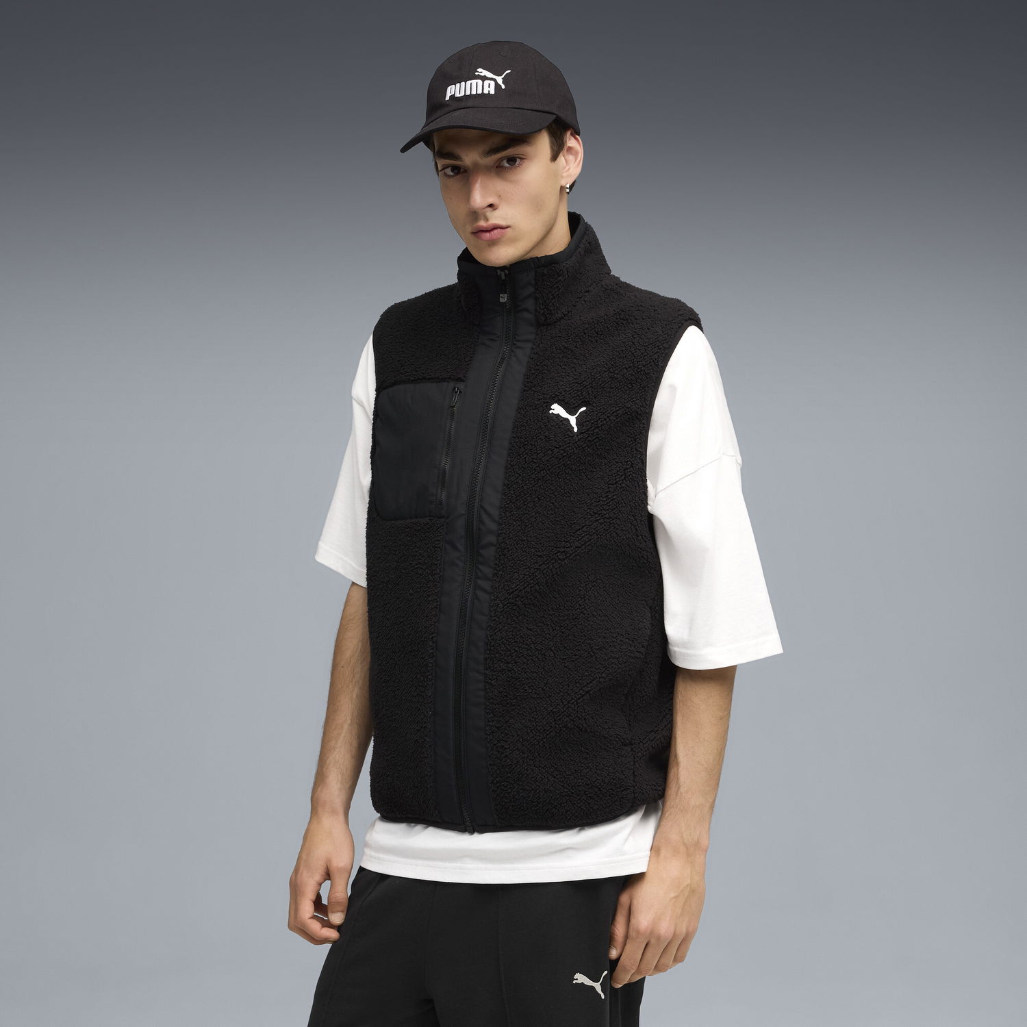 Liivi Puma Reversible Hybrid Sherpa Vest Musta | 688372_01, 0