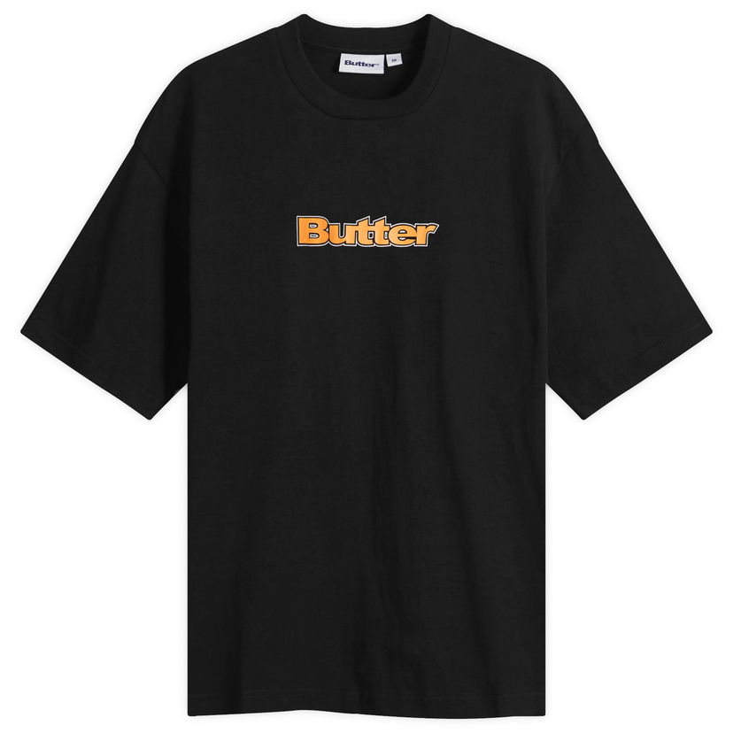 T-paita Butter Goods Outline Logo T-Shirt, Size Large Musta | BG253100-BLK