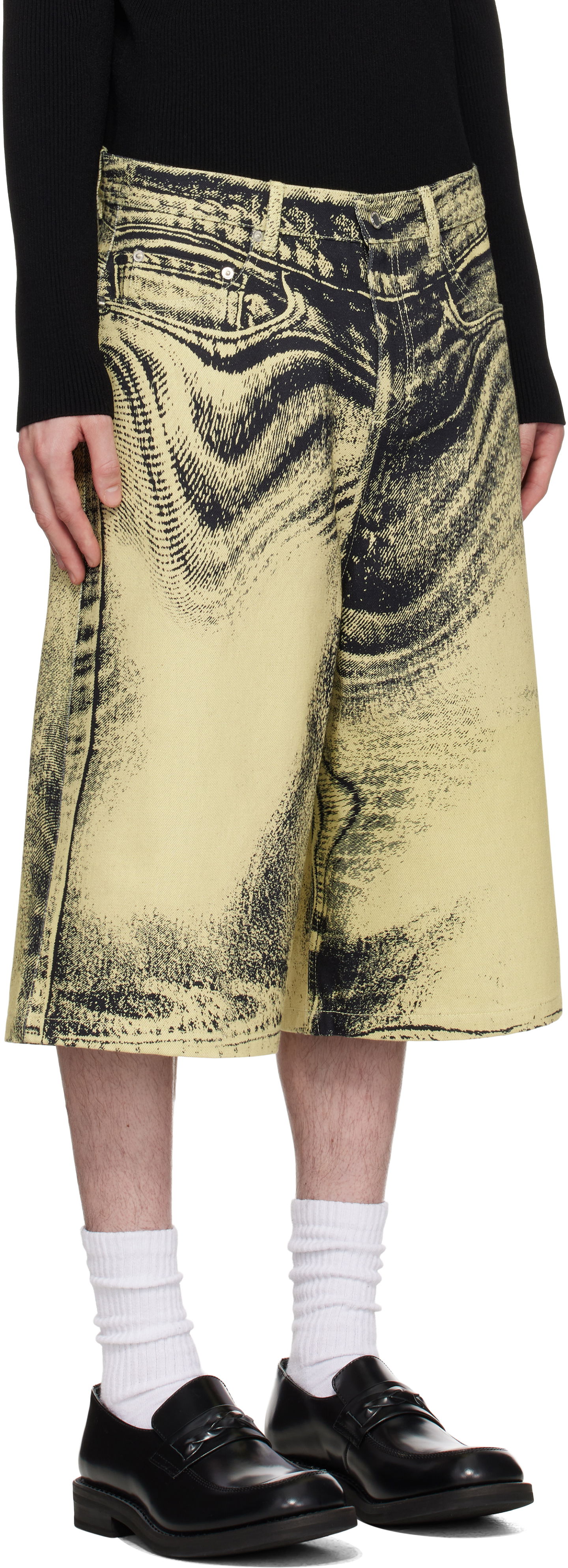 Shortsit Camper CAMPERLAB Distorted Denim Shorts Keltainen | AU00007-005, 1