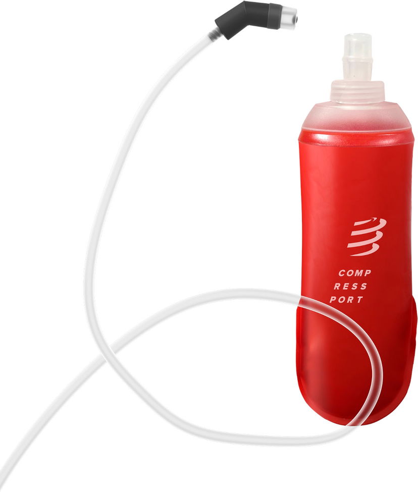Juomapullo Compressport ErgoFlask 500ml Hydration Flask with Tube Punainen | xbpu976300500ml