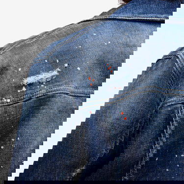 Takki DSQUARED2 Dsquared2 Dan Paint Splatter Denim Jacket Sininen | S74AM1563-S30664-470, 5