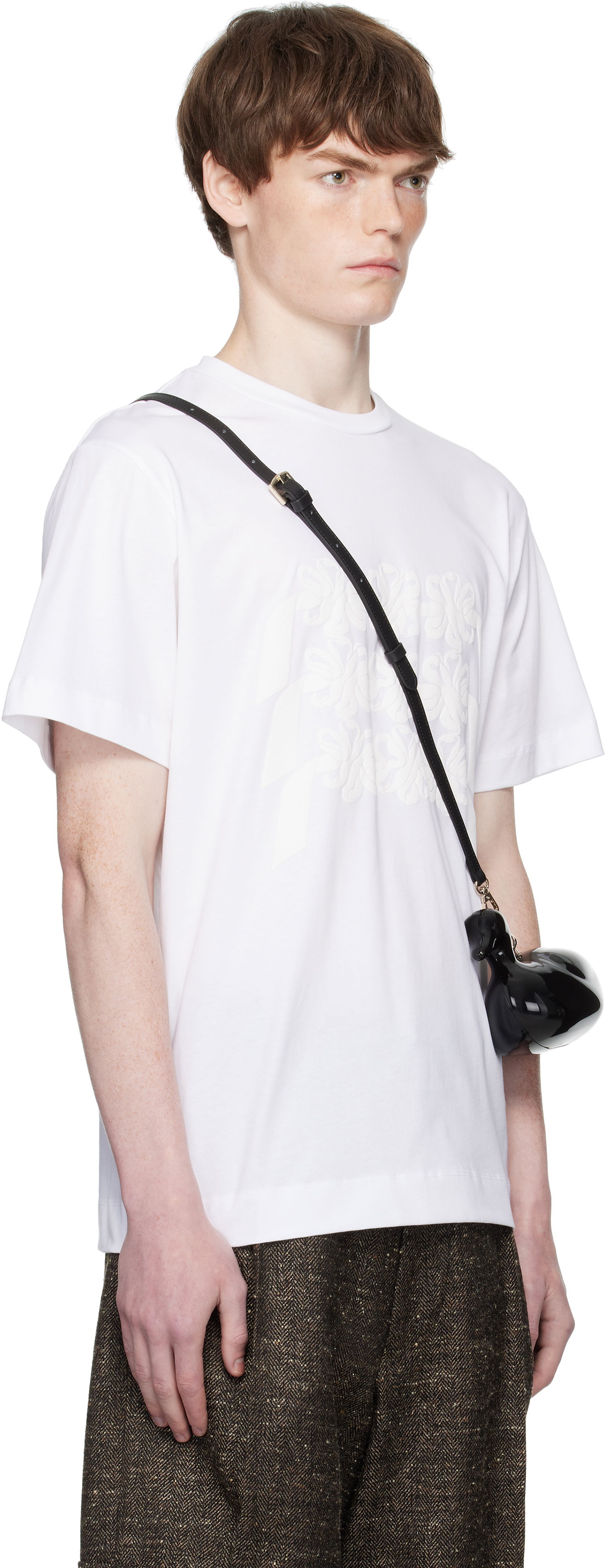 T-paita Simone Rocha Simone Rocha Daisy Chain Print T-Shirt Valkoinen | 5195P46-M 0569, 1