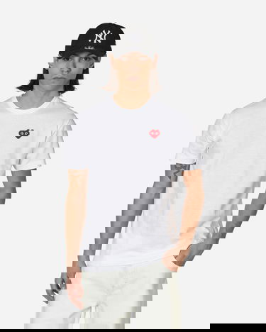 T-paita Comme des Garçons Play Invader Heart Tee Valkoinen | P1T322-3, 1