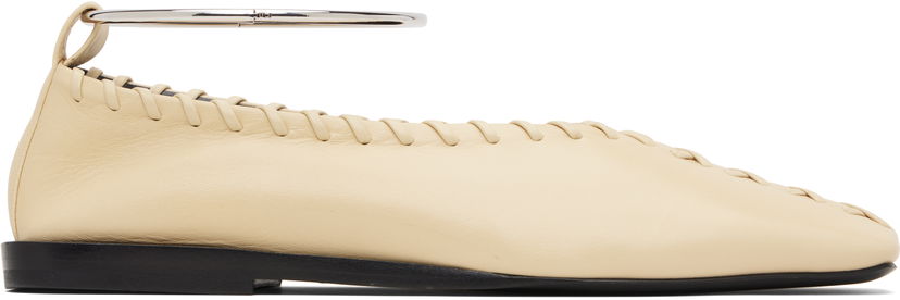 Tennarit ja kengät Jil Sander Jil Sander Ring Ballerina Flats Beige | J15WZ0009_P4864