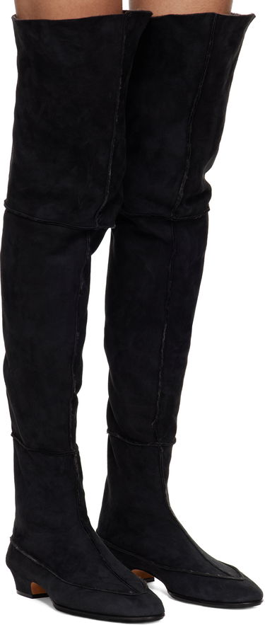 Tennarit ja kengät The Row Suede Over-The-Knee Boots Musta | F1530-SH01, 3