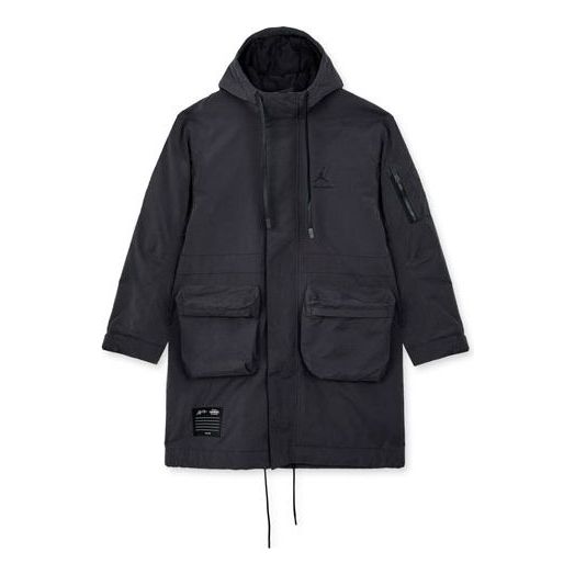 Trenssitakki Jordan Jordan x A Ma Maniere Hooded Trench Coat Musta | DJ9757-010