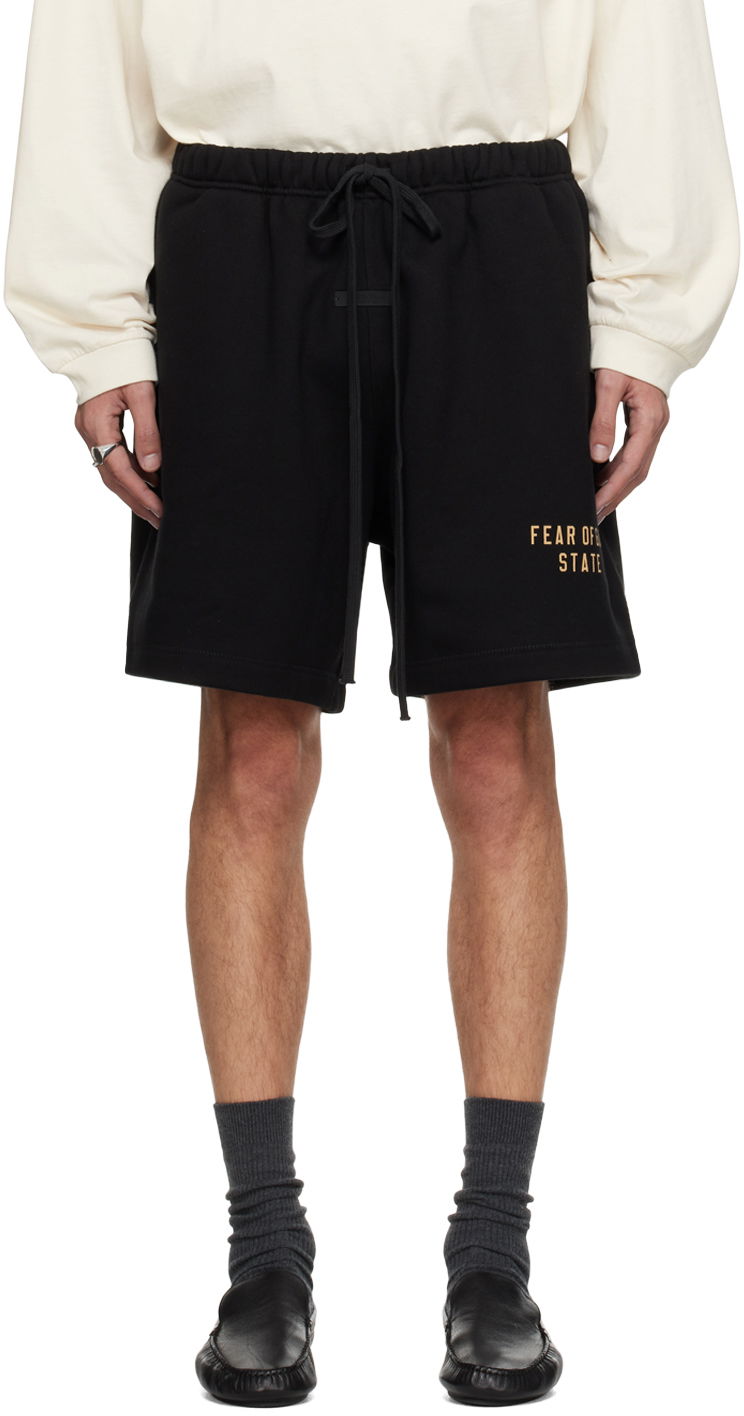 Shortsit Fear of God Designer Soccer Shorts Musta | 160BT242000F