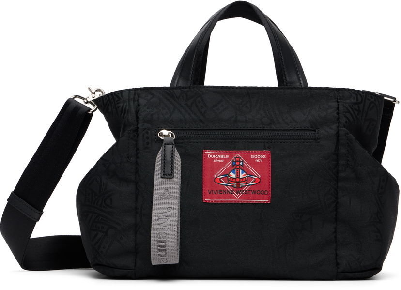 Kangaskassi Vivienne Westwood Tangled Jacquard Orb Tote Musta | 4D030005U-W016Q-