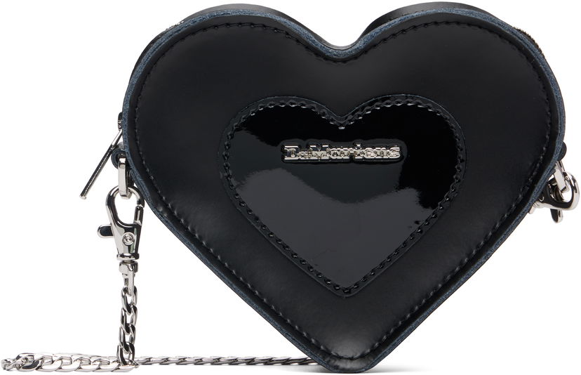 Käsilaukku Dr. Martens Dr. Martens Mini Heart Shaped Patent Leather Bag Musta | AD092001