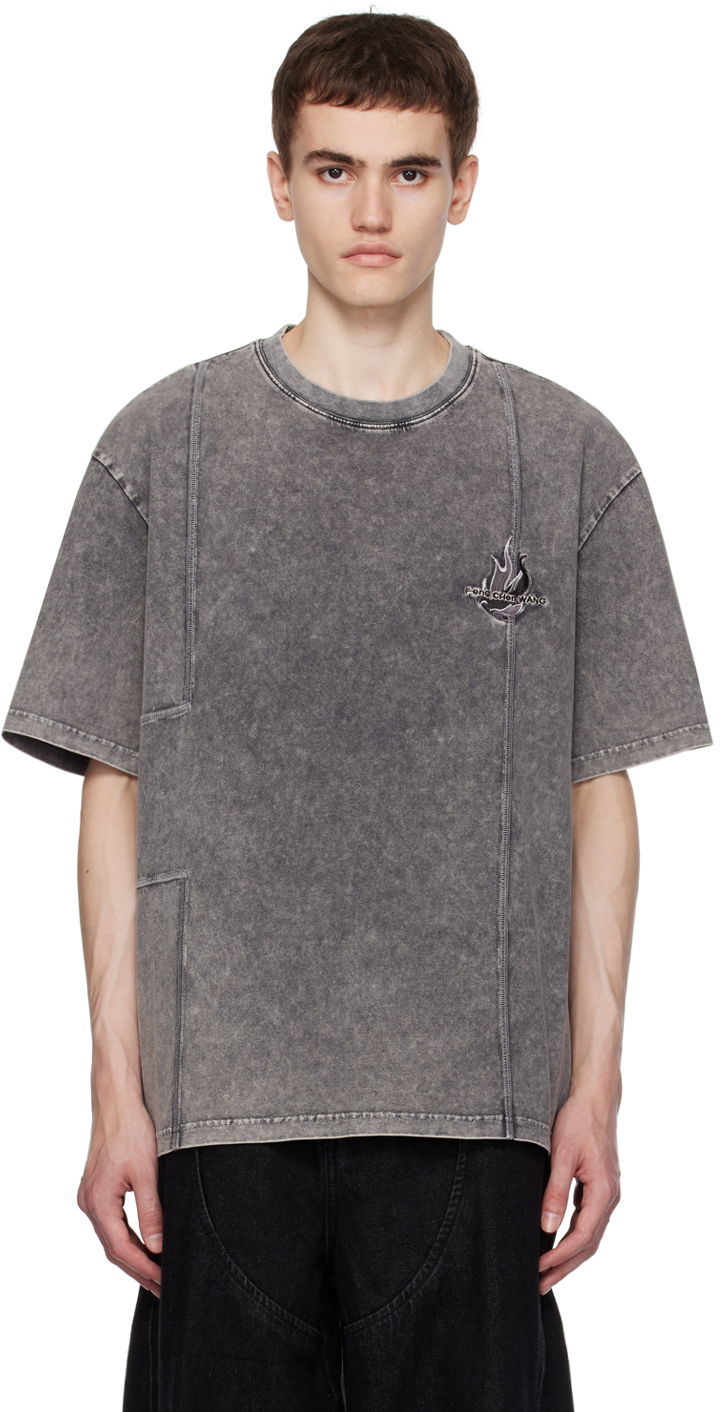 T-paita Feng Chen Wang Feng Chen Wang Faded T-Shirt Harmaa | FMF16TS02