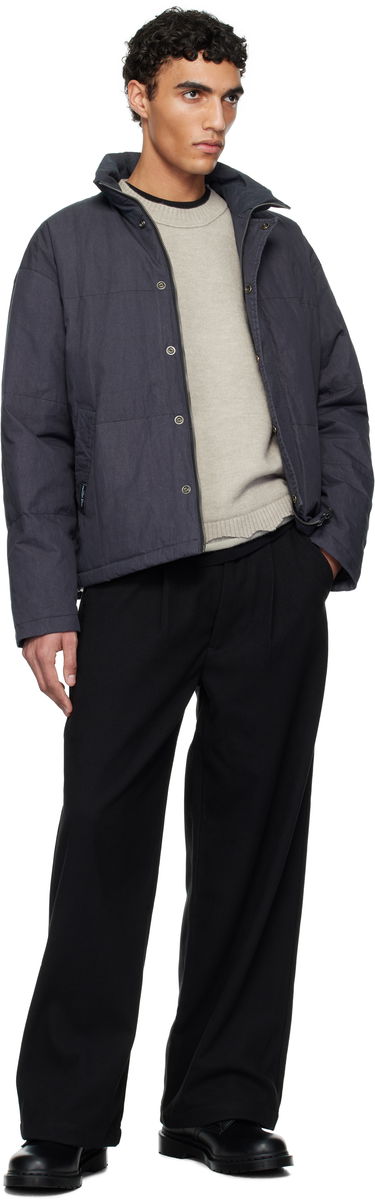 Puffer takki izzue Izzue Indigo-Dyed Down Jacket Tummansininen | IZXDND7101F4NCCX, 3