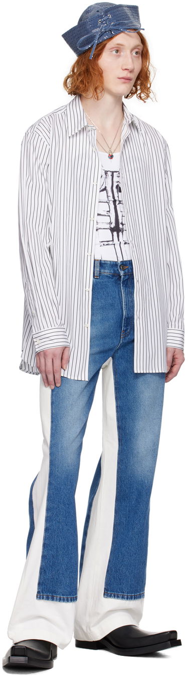 Paita Jean Paul Gaultier Jean Paul Gaultier Striped Shirt Valkoinen | 24/25-U-CH046I-C044-0100, 3