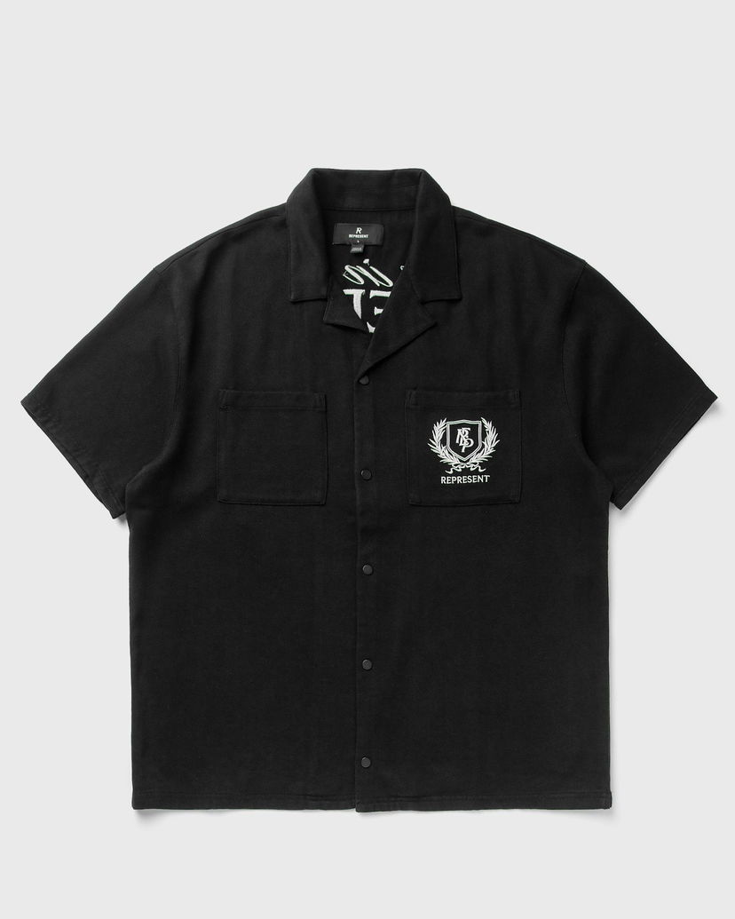 Paita Represent Clo REPRESENT Crest Resort Shirt Musta | MLM2971-01
