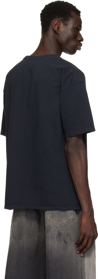 T-paita Rhude Rhude Script Crest T-Shirt Tummansininen | RHPS25TT07012, 2
