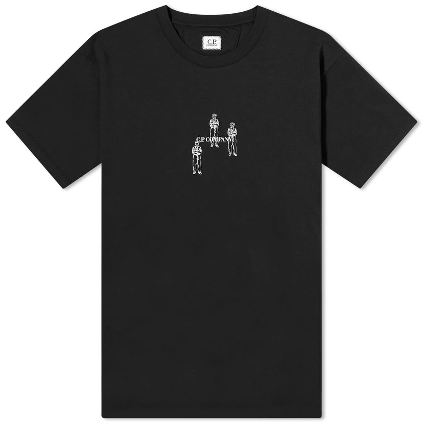 T-paita C.P. Company 30/1 Jersey Relaxed Graphic T-Shirt Musta | CMTS143A-006586W-999