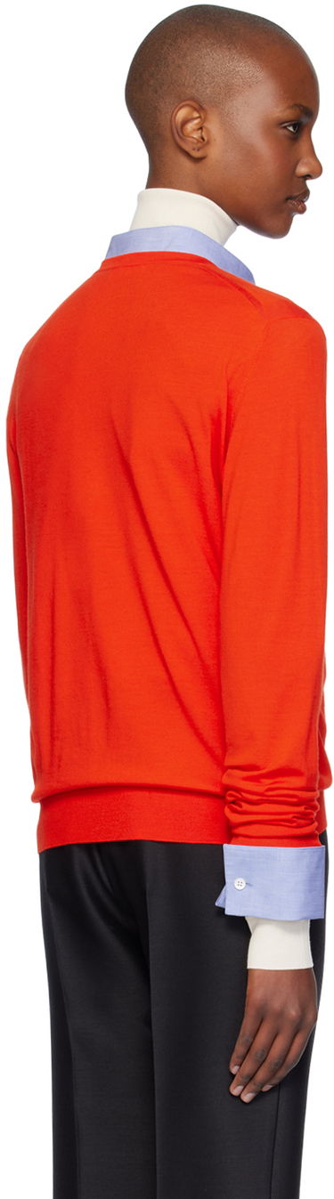Villapaita The Row The Row Haius V-Neck Sweater Punainen | 8253-Y590, 2
