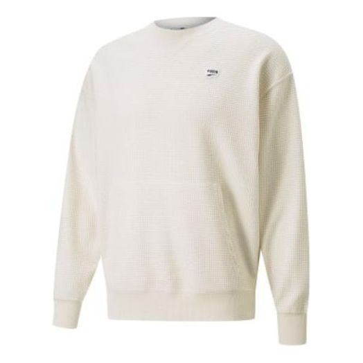 Villapaita Puma Downtown Waffle Crewneck Sweatshirt Valkoinen | 537730-99, 0