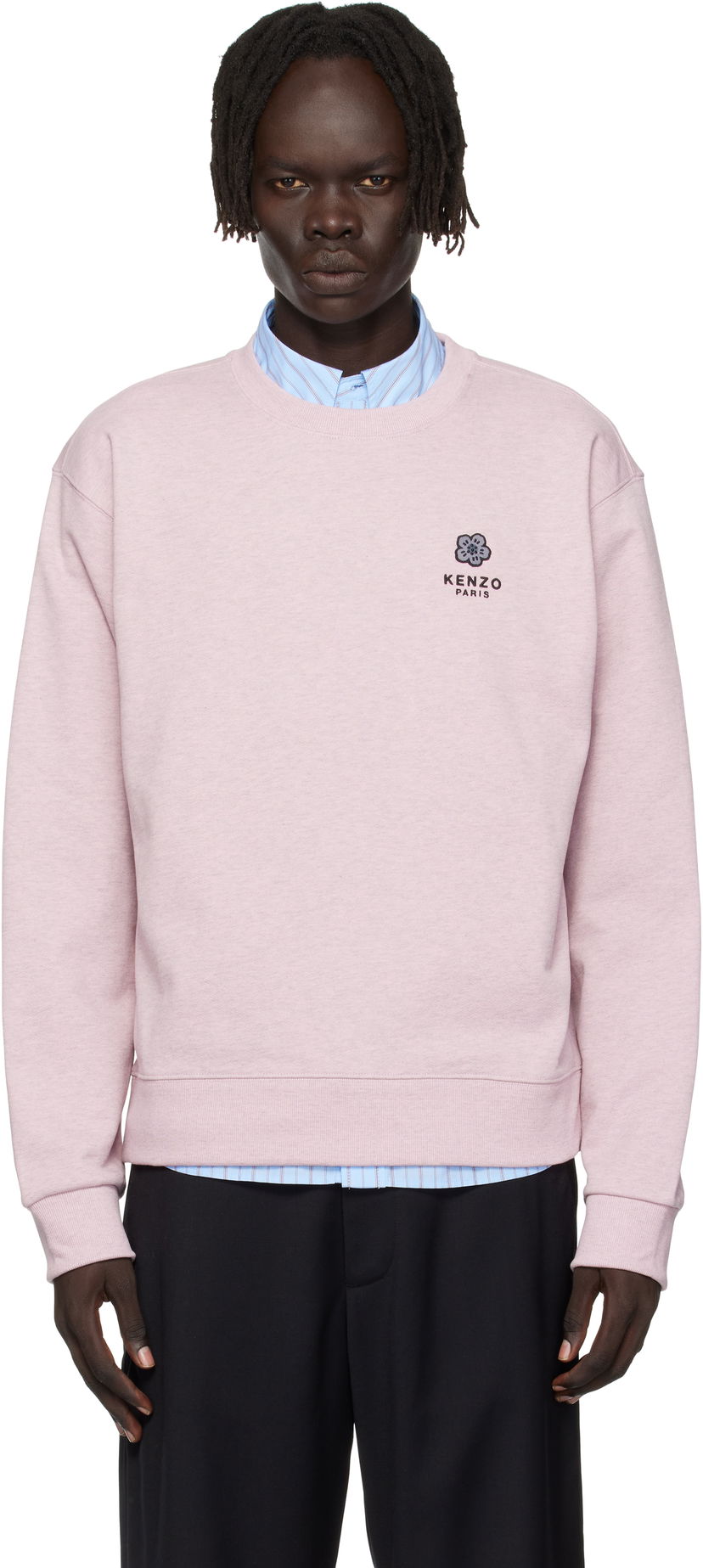 Huppari KENZO Kenzo Paris 'Boke Flower' Embroidered Sweatshirt Vaaleanpunainen | FF65SW2544MC