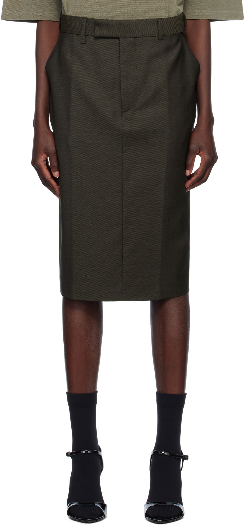Hame Martine Rose Jockstrap Midi Skirt Vihreä | 365WT10414
