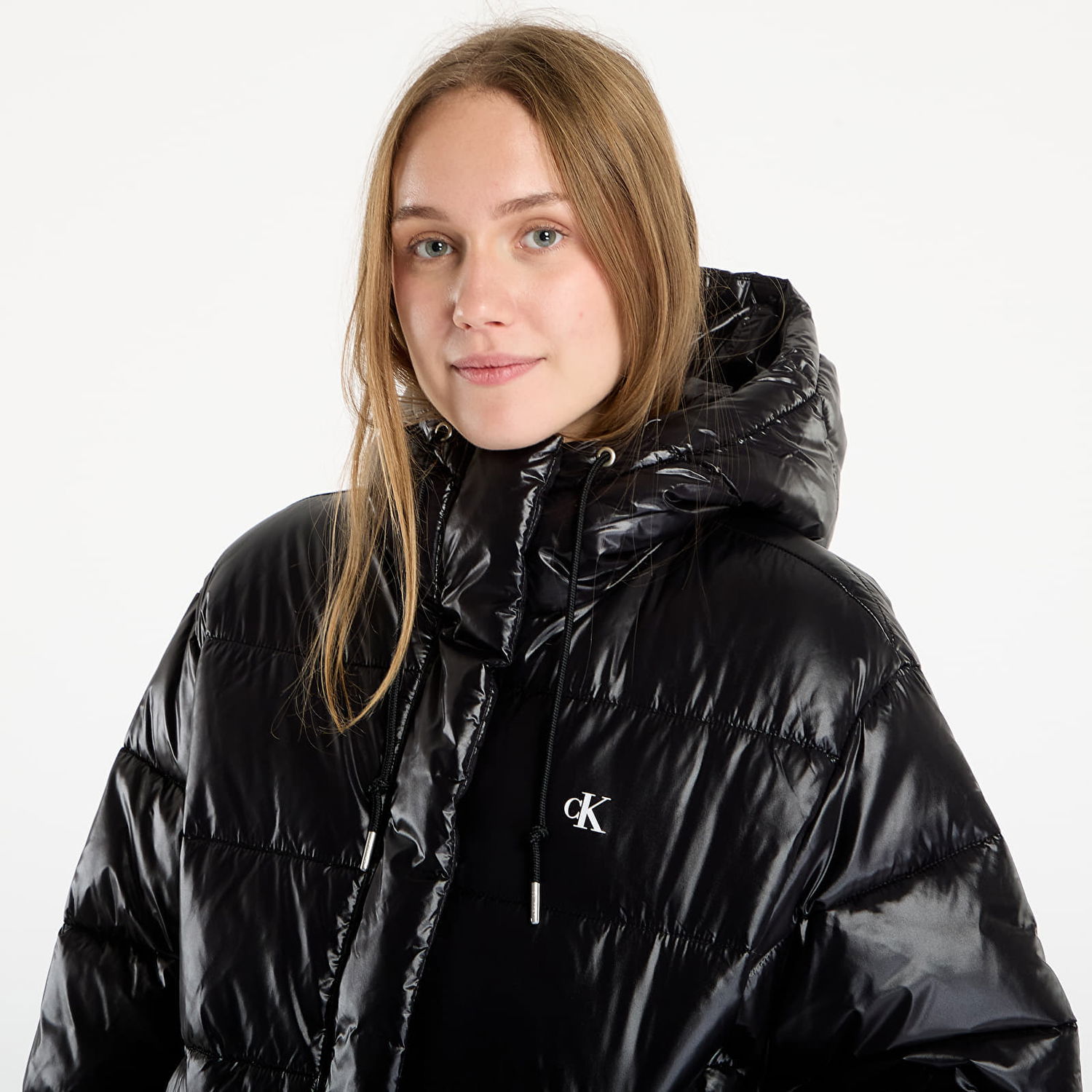Puffer takki CALVIN KLEIN Shine Puffer Jacket Musta | LV047D505G UB1, 1