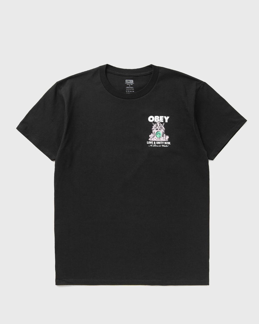 T-paita OBEY Love & Unity Now T-Shirt Musta | 165264103-BLK
