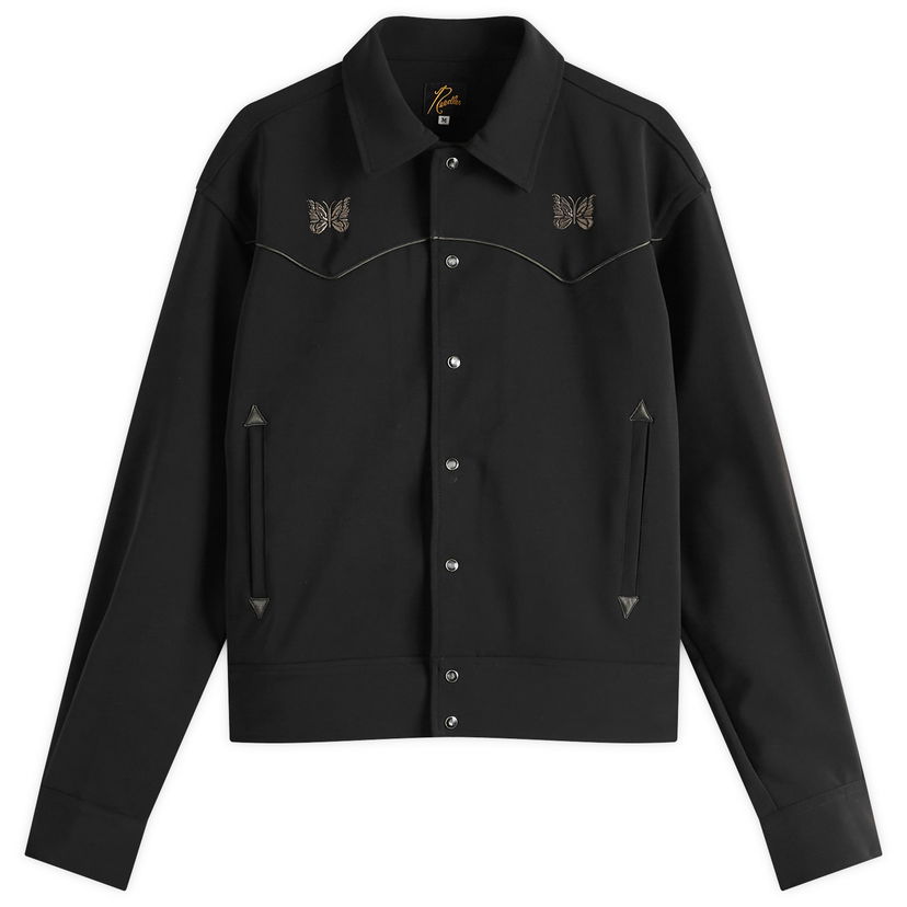 Takki Needles Needles Piping Cowboy Jacket, Size Large Musta | QV217-C