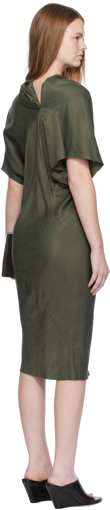Mekko Rick Owens Rick Owens Seb Midi Dress Vihreä | RP02E4543 HSCH, 2