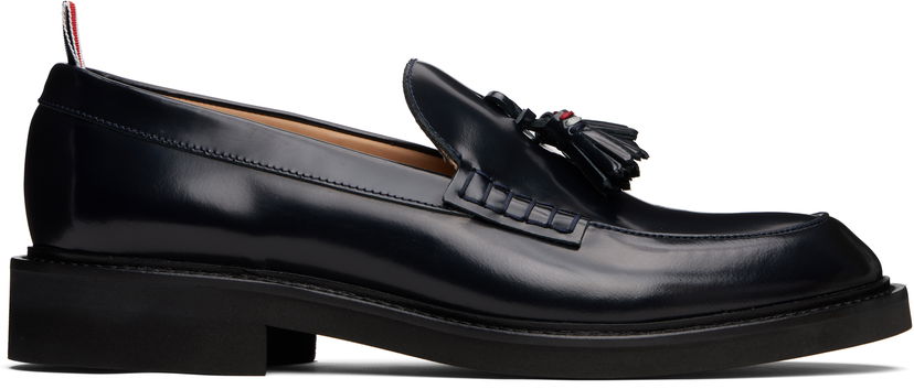 Kengänhoito Thom Browne Thom Browne Leather Tassel Loafers Tummansininen | MFL069C-L0043