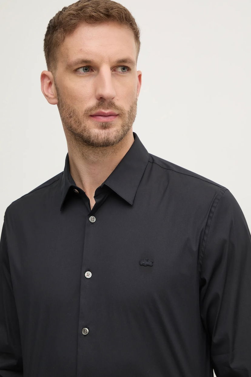 Paita Lacoste Lacoste Slim Fit Shirt with Classic Collar Musta | CH5253
