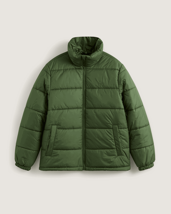 Puffer takki Vans Hillgate Puffer Jacket Vihreä | VN000PJ9EN6, 0