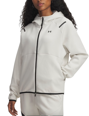 Takki Under Armour Under Armour Unstoppable Fleece Hooded Jacket Valkoinen | 1379842-110, 0