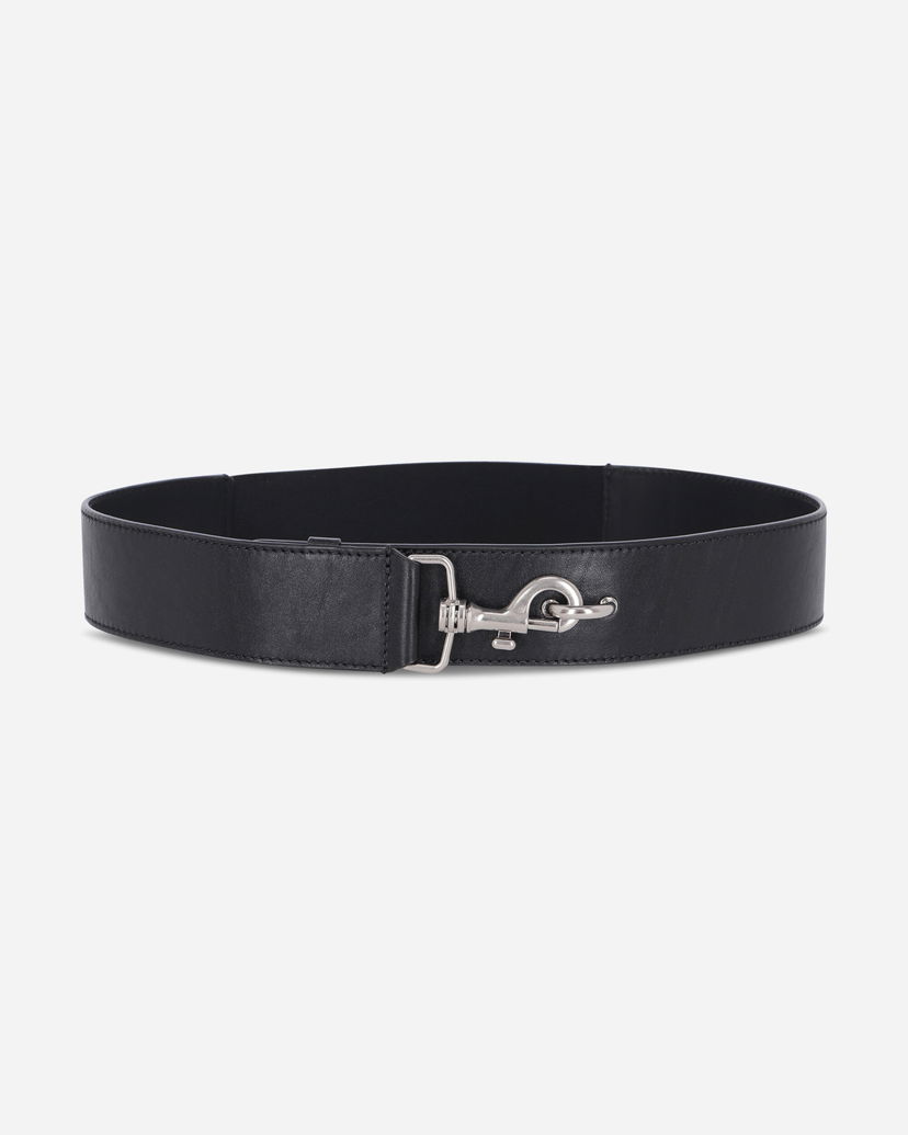 Vyöt Dries Van Noten Elasticated Leather Belt Musta | 252-021404-151 900