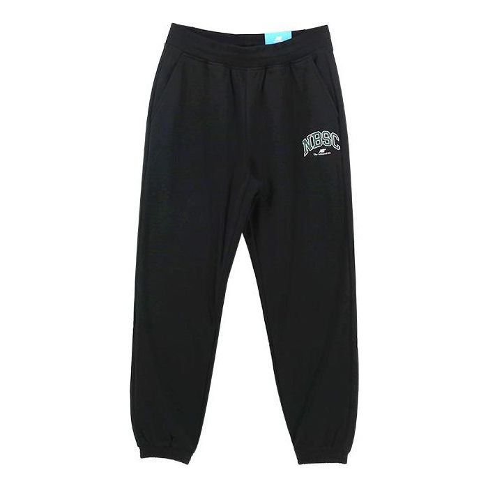 Verryttelyhousut New Balance NBSC Logo Sweatpants Musta | 6LC44363-BK
