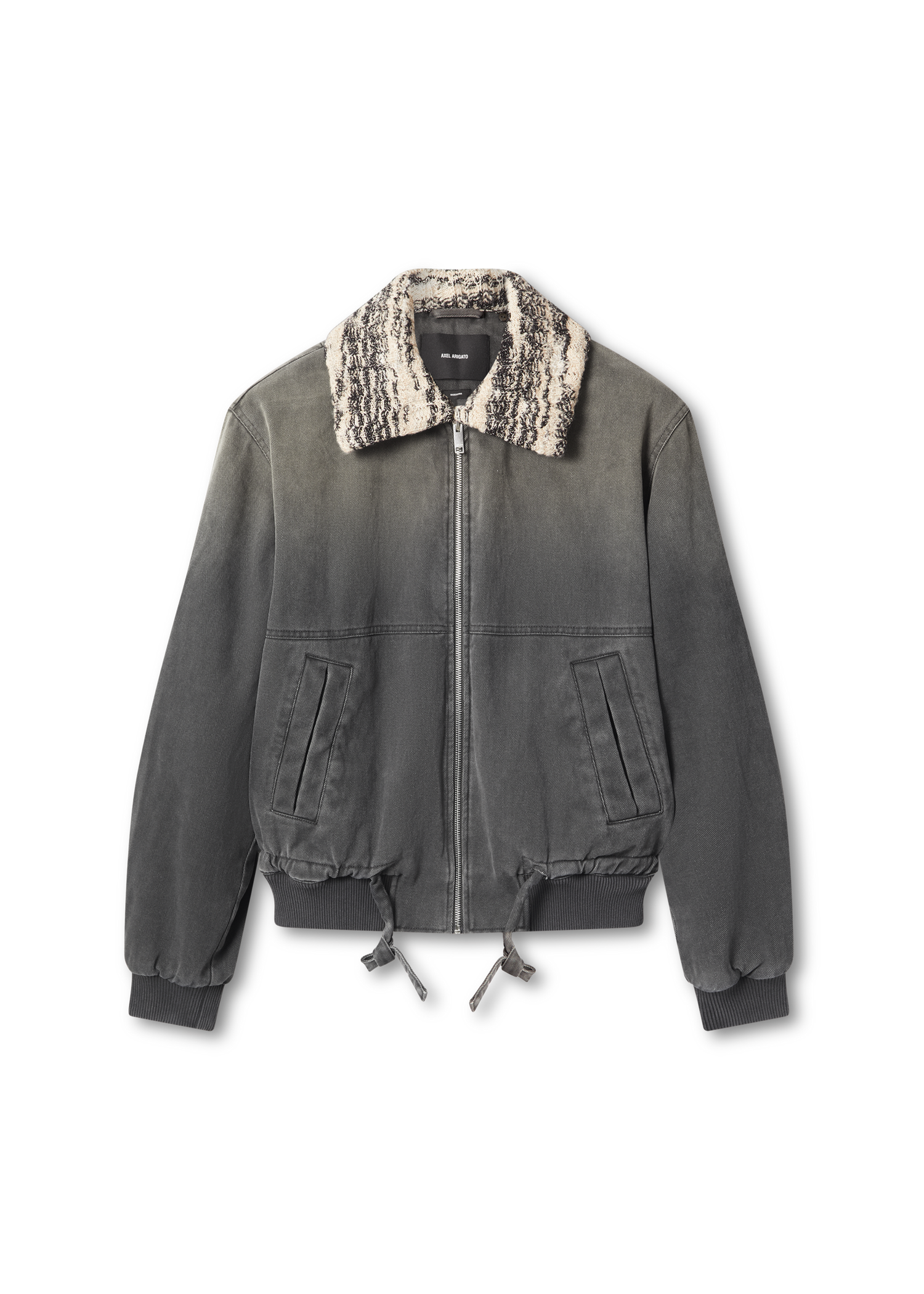 Takki AXEL ARIGATO Denim Jacket with Faux Fur Collar Harmaa | A3157003, 1