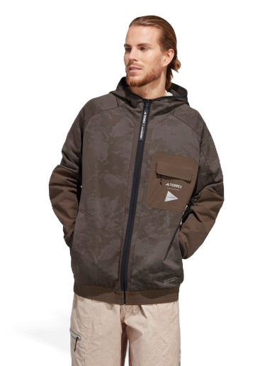 Takki adidas Performance Terrex x and wander Fleece Jacket Ruskea | HR7140