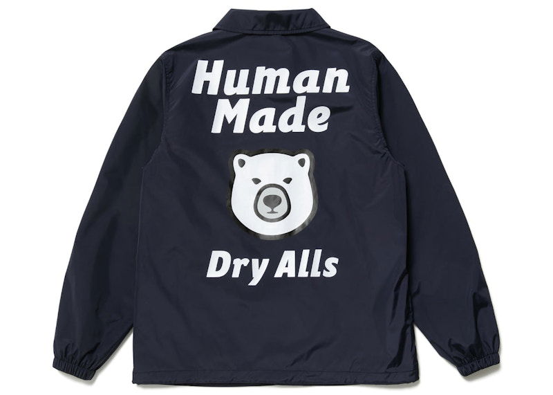 Takki Human Made Polar Bear Coach Jacket Tummansininen | HM24JK002