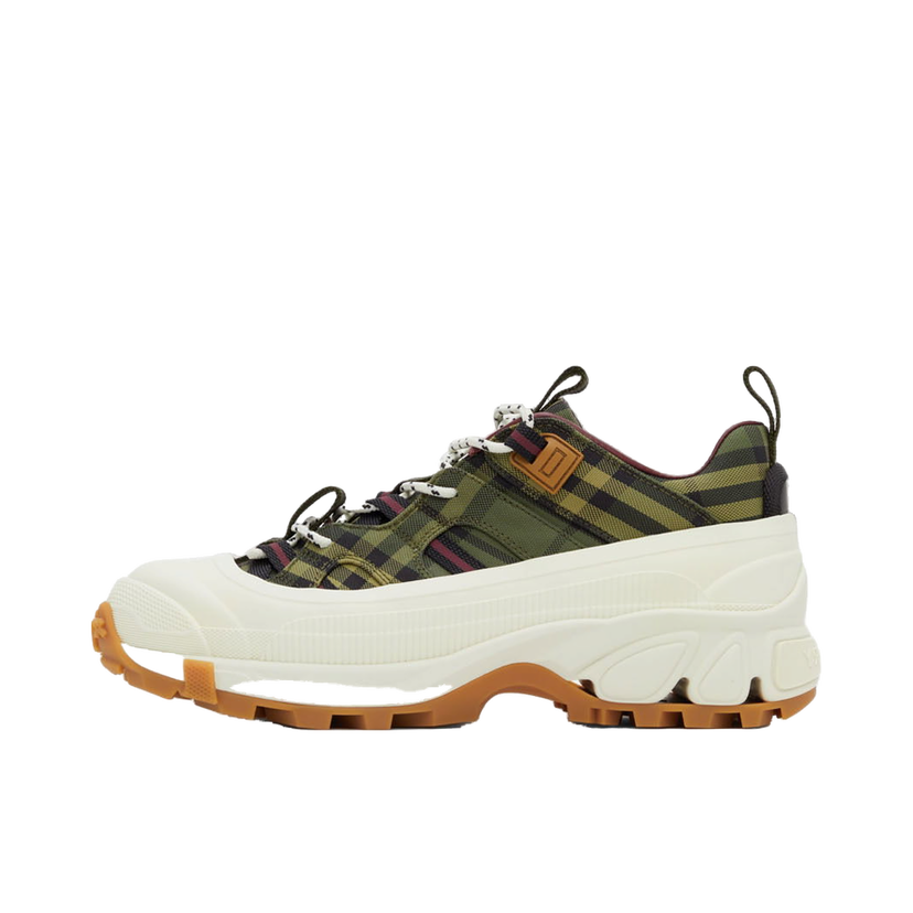 Tennarit ja kengät Burberry Check Arthur Sneakers 'Green & Burgundy' Vihreä | 8043099