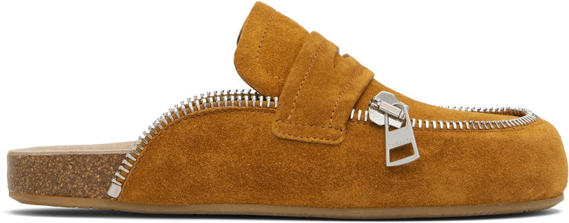 Tennarit ja kengät JW Anderson Biker Suede Slip-On Loafers Ruskea | LF0071-LA0240
