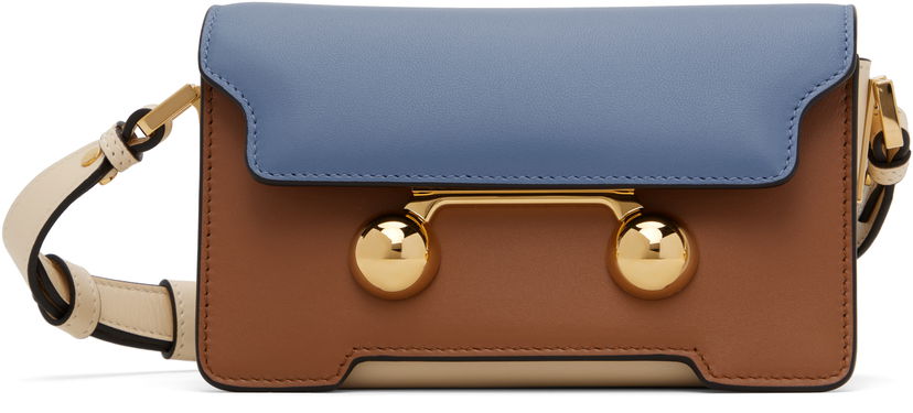 Olkalaukku Marni Marni Trunkaroo Mini Leather Shoulder Bag Monivärinen | SBMP0193U1 P6948