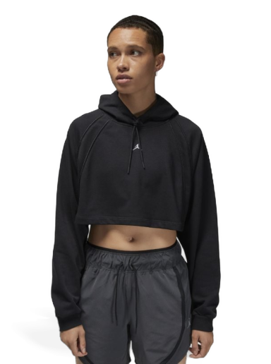Huppari Jordan Sport Cropped Sweatshirt Musta | DQ4390-010