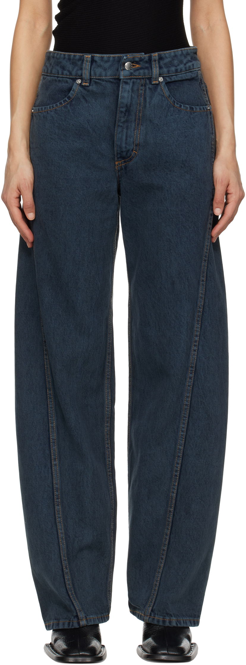Jeans Eckhaus Latta Eckhaus Latta Bend Jeans Sininen | 1225-EL-PS25-P -