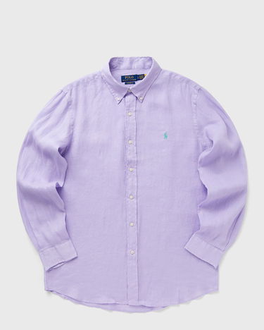 Paita Polo by Ralph Lauren Ralph Lauren Custom Fit Linen Long Sleeve Shirt Violetti | 710966294014, 0