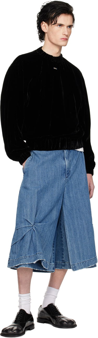 Huppari ADER ERROR Velvet Relaxed Fit Sweatshirt Musta | BN01FWSW0101BK, 4